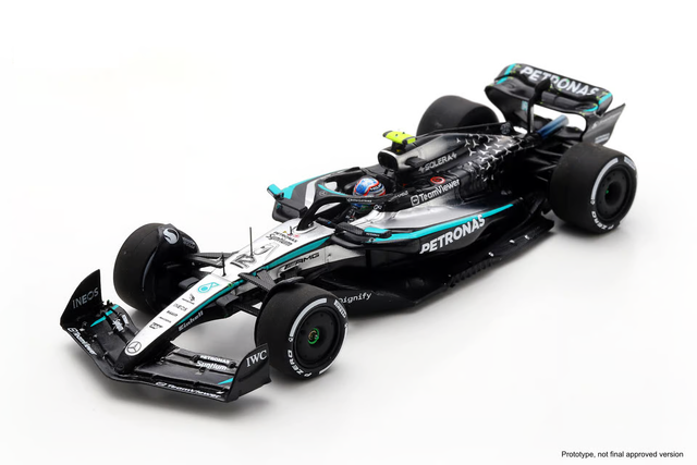 Spark Models F1 Mercedes F1 Team W16 No.12 Mercedes-AMG PETRONAS 4th Azerbaijan GP 2025 Kimi Antonelli 1/43 Scale Model