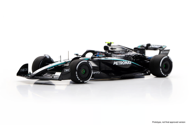Spark Models F1 Mercedes F1 Team W16 No.12 Mercedes-AMG PETRONAS 4th Azerbaijan GP 2025 Kimi Antonelli 1/43 Scale Model