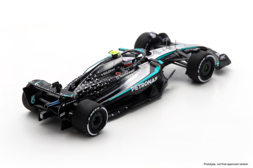 Spark Models F1 Mercedes F1 Team W16 No.12 Mercedes-AMG PETRONAS 4th Azerbaijan GP 2025 Kimi Antonelli 1/43 Scale Model