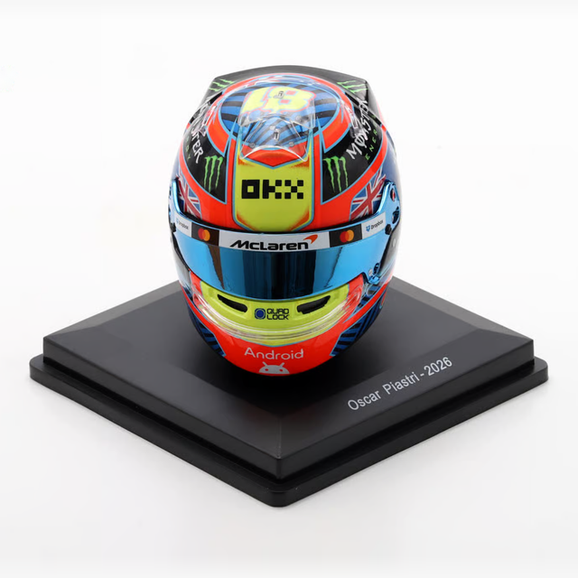 Spark Models F1 McLaren Mastercard F1 Team - Oscar Piastri - 2026 1/5 Scale Mini Replica Helmet