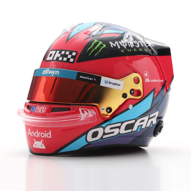 Spark Models F1 McLaren Formula 1 Team - Oscar Piastri - Las Vegas GP 2025 1/5 Scale Mini Replica Helmet