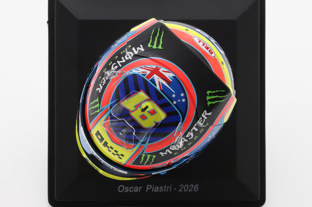 Spark Models F1 McLaren Mastercard F1 Team - Oscar Piastri - 2026 1/5 Scale Mini Replica Helmet