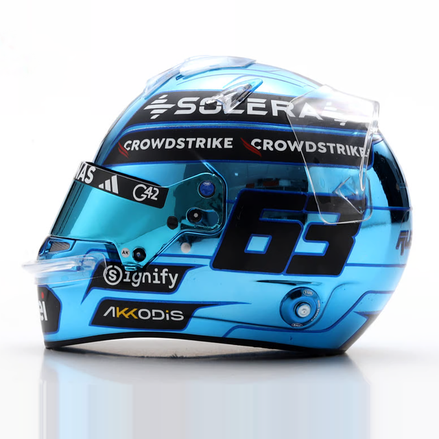 Spark Models F1 Mercedes-AMG PETRONAS F1 Team - George Russell - Singapore GP 2025 1/5 Scale Mini Replica Helmet