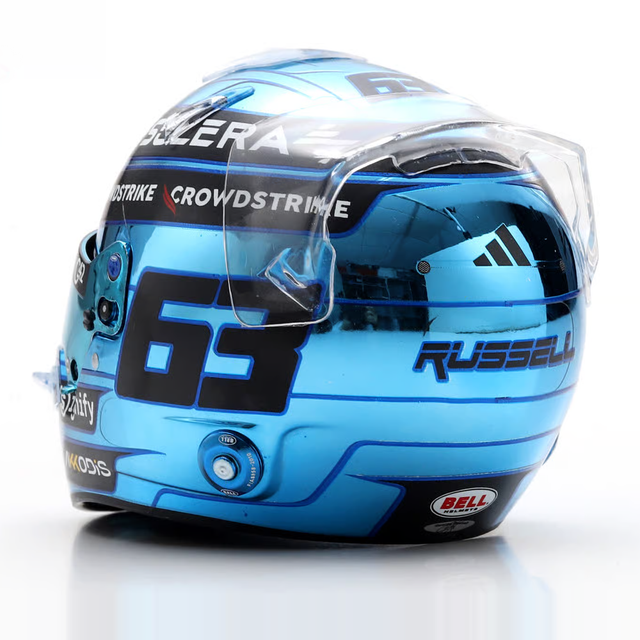 Spark Models F1 Mercedes-AMG PETRONAS F1 Team - George Russell - Singapore GP 2025 1/5 Scale Mini Replica Helmet