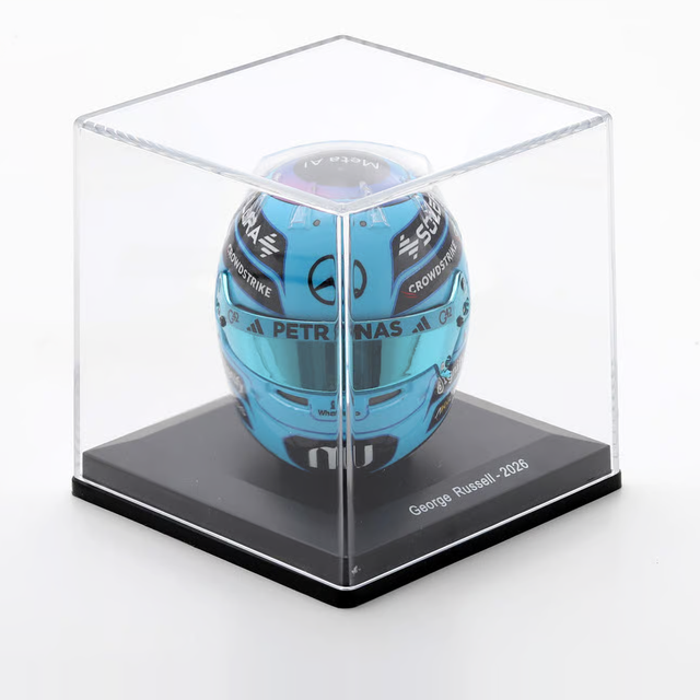 Spark Models F1 Mercedes-AMG PETRONAS F1 Team - George Russell - 2026 1/5 Scale Mini Replica Helmet