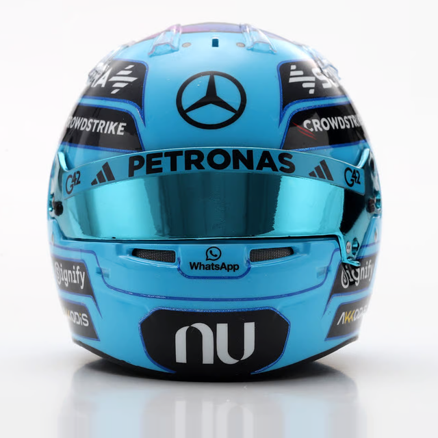 Spark Models F1 Mercedes-AMG PETRONAS F1 Team - George Russell - 2026 1/5 Scale Mini Replica Helmet
