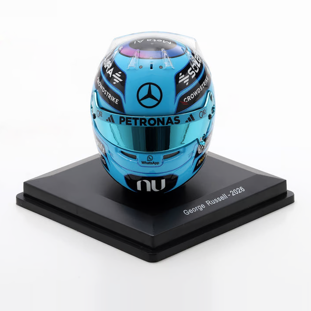 Spark Models F1 Mercedes-AMG PETRONAS F1 Team - George Russell - 2026 1/5 Scale Mini Replica Helmet