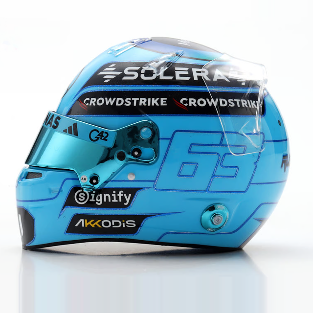 Spark Models F1 Mercedes-AMG PETRONAS F1 Team - George Russell - 2026 1/5 Scale Mini Replica Helmet