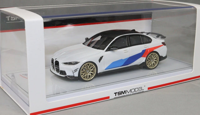 TSM BMW M3 M-Performance (G80) Alpine White 1/43 Scale Model Car