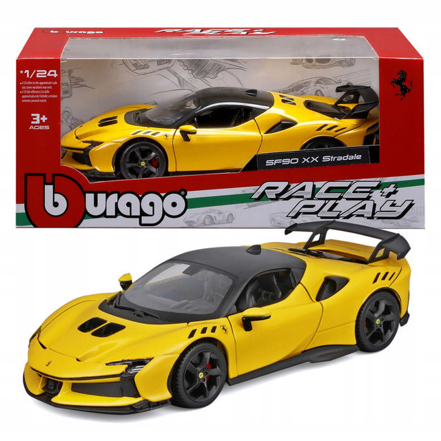 Bburago Ferrari Race And Play SF90 Stradale Aessetto Fiorano 1/24 Scale Model
