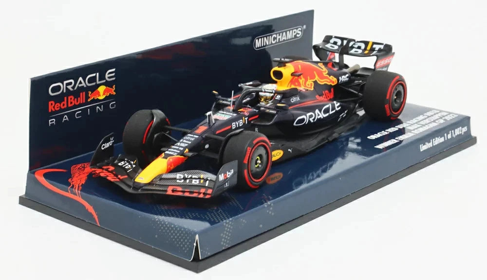 Minichamps F1 Red Bull Racing RB18 Max Verstappen F1 Winner Emilia-Romagna GP 2022 1/43 Scale Model