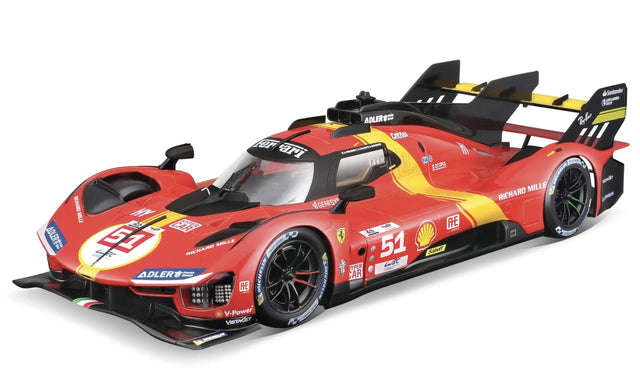 Bburago Ferrari Racing 499P Le Mans Hypercar 1/18 Scale Model