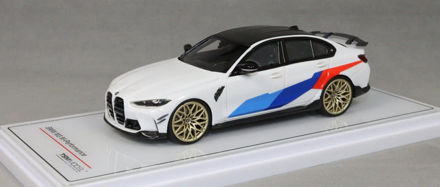 TSM BMW M3 M-Performance (G80) Alpine White 1/43 Scale Model Car