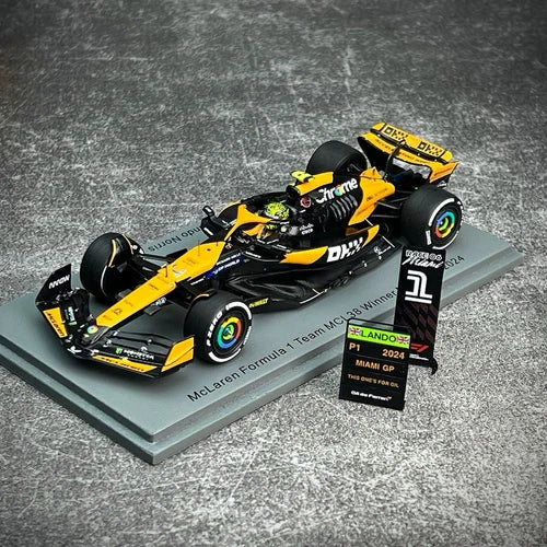 Spark Models F1 McLaren F1 Team MCL38 No.4 Winner Miami GP 2024 - Lando Norris 1/43 Scale Model
