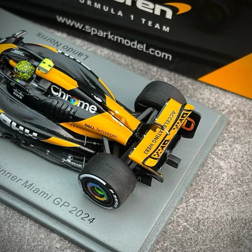Spark Models F1 McLaren F1 Team MCL38 No.4 Winner Miami GP 2024 - Lando Norris 1/43 Scale Model