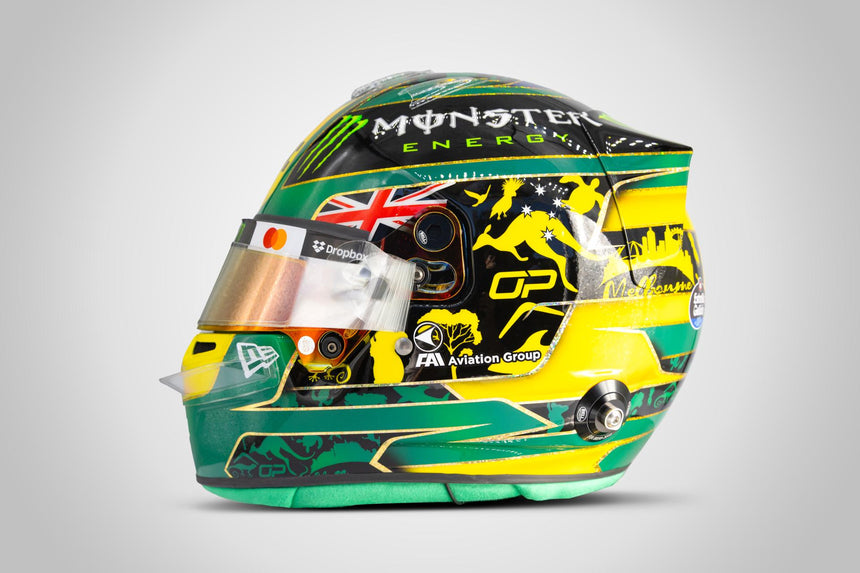 Spark Models F1 McLaren F1 Team - Oscar Piastri - Australian GP 2025 Mini Replica Helmet 1/5 Scale