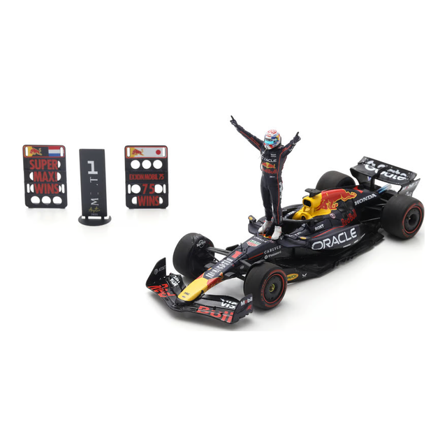 Spark Models F1 Red Bull Racing RB21 No.1 Oracle Red Bull Racing - Winner US GP 2025 - Max Verstappen 1/43 Scale Model