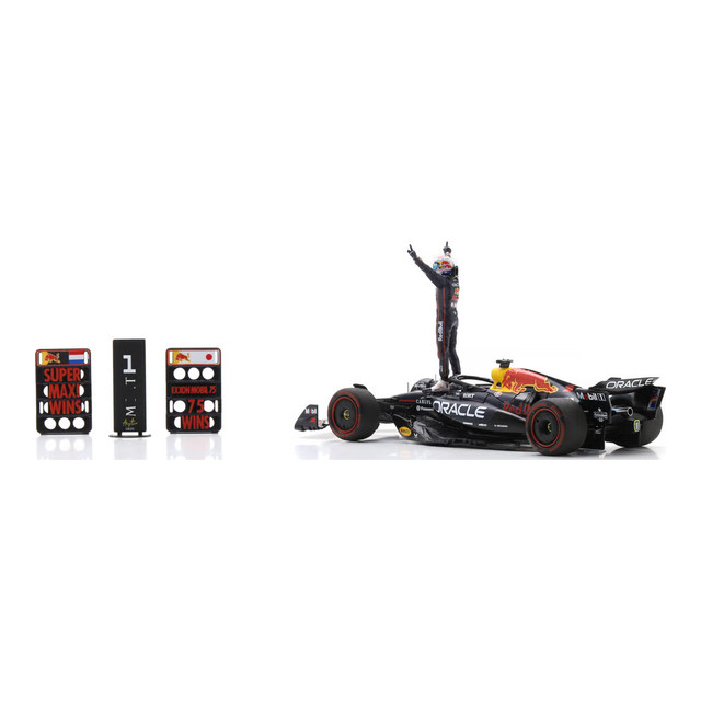 Spark Models F1 Red Bull Racing RB21 No.1 Oracle Red Bull Racing - Winner US GP 2025 - Max Verstappen 1/43 Scale Model