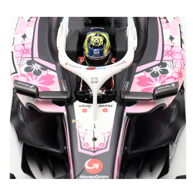 Spark Models F1 Haas F1 VF-25 No.87 MoneyGram Haas F1 Team - Japanese GP 2025 - Oliver Bearman 1/18 Scale Model