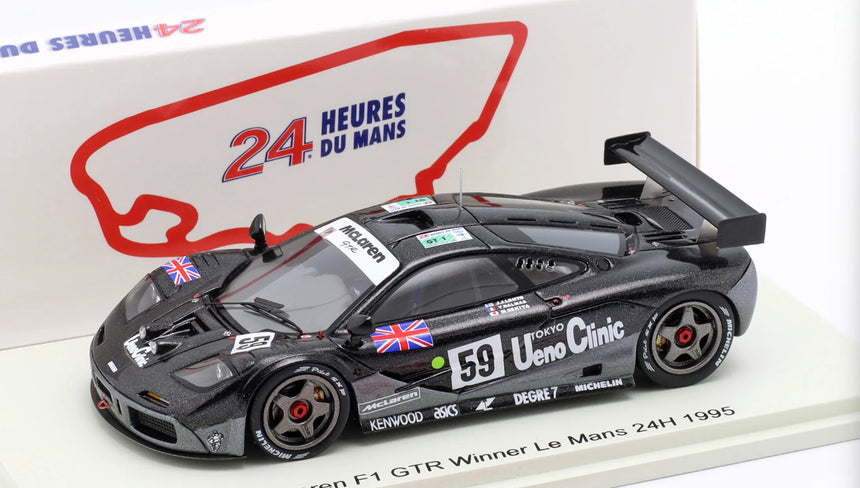 Spark Models F1 McLaren F1 GTR No.59 Winner Le Mans 24H 1995 - J. J. Lehto - Y. Dalmas - M. Sekiya 1/43 Scale Model