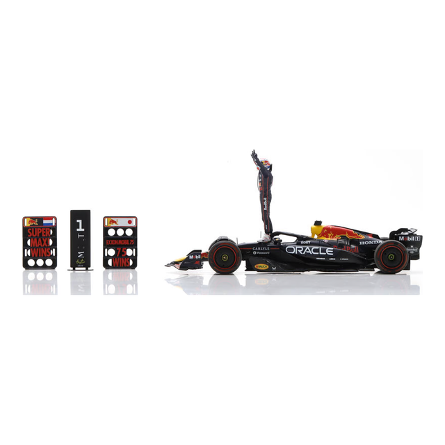 Spark Models F1 Red Bull Racing RB21 No.1 Oracle Red Bull Racing - Winner US GP 2025 - Max Verstappen 1/43 Scale Model