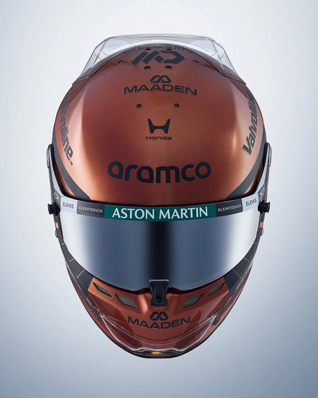 Spark Models F1 Aston Martin Aramco - Lance Stroll British GP 2026 1/5 Scale Mini Replica Helmet