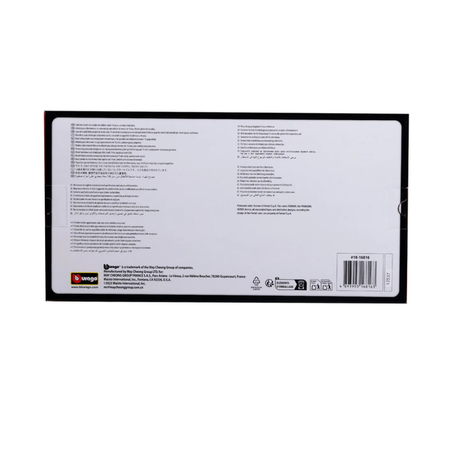 Bburago Ferrari F1 Team Ferrari SF-25 2025 Charles LeClerc with Helmet 1/18 Scale Model