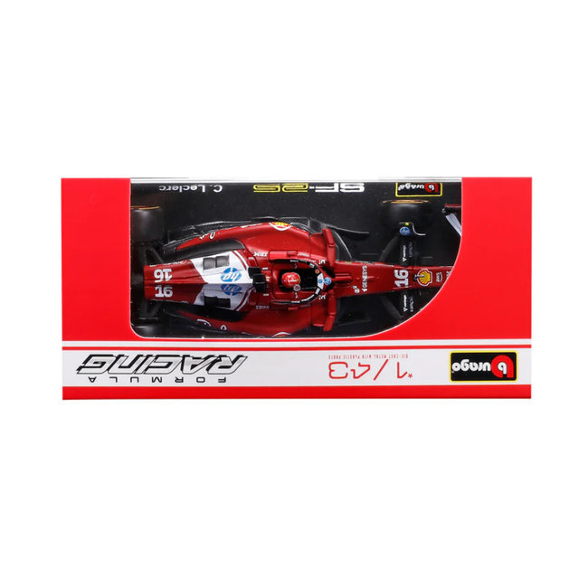 Bburago F1 Ferrari F1 Team SF-25 2025 Charles Leclerc With Helmet 1/43 Scale Model