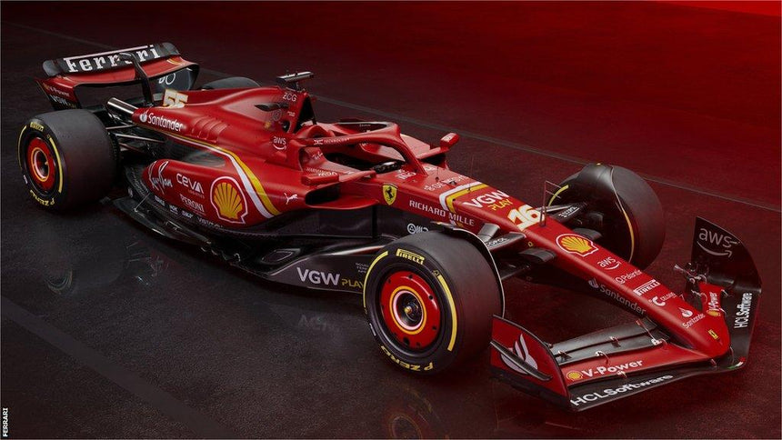 Bburago F1 Ferrari F1 Team Ferrari SF-25 2025 Lewis Hamilton with Helmet 1/18 Scale Model