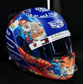 Spark Models F1 Cadillac - Valtteri Bottas Japanese GP 2026 1/5 Scale Mini Replica Helmet