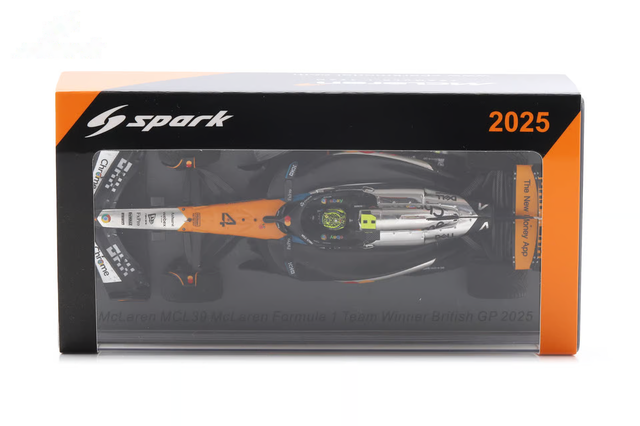 Spark Models F1 McLaren MCL39 No.4 McLaren F1 Team - Winner British GP 2025 - Lando Norris 1/43 Scale Model