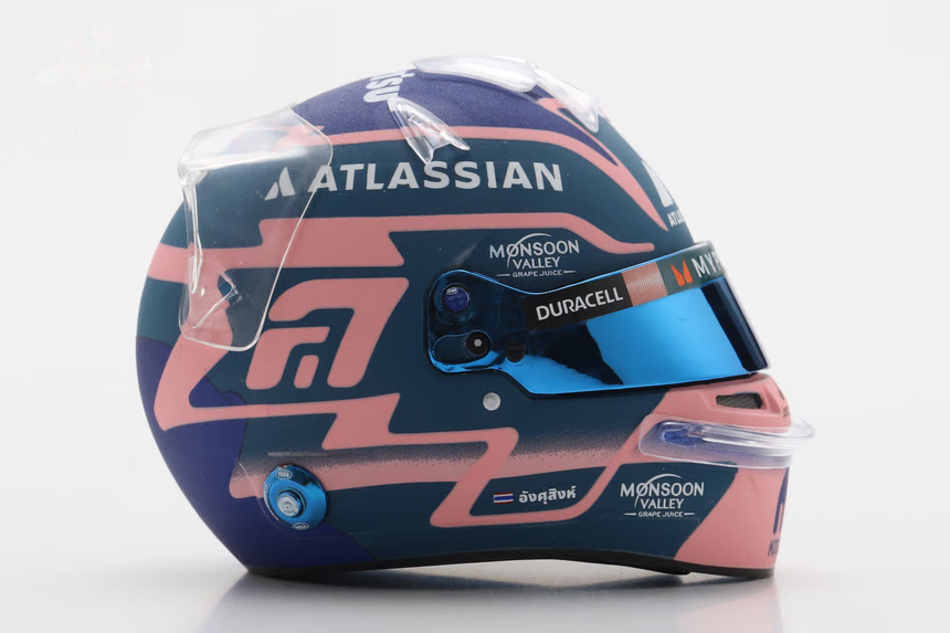Spark Models F1 Williams Racing - Alexander Albon - 2025 Mini Replica Helmet Model 1/5 Scale Model