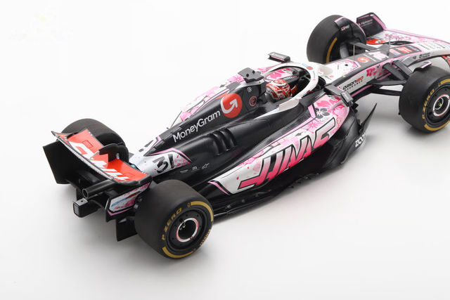 Spark Models F1 Haas F1 VF-25 No.31 MoneyGram Haas F1 Team - Japanese GP 2025 - Esteban Ocon 1/18 Scale Model