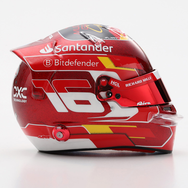LookSmart F1 Charles Leclerc - Abu Dhabi GP 2024 Mini Replica Helmet 1/5 Scale Model