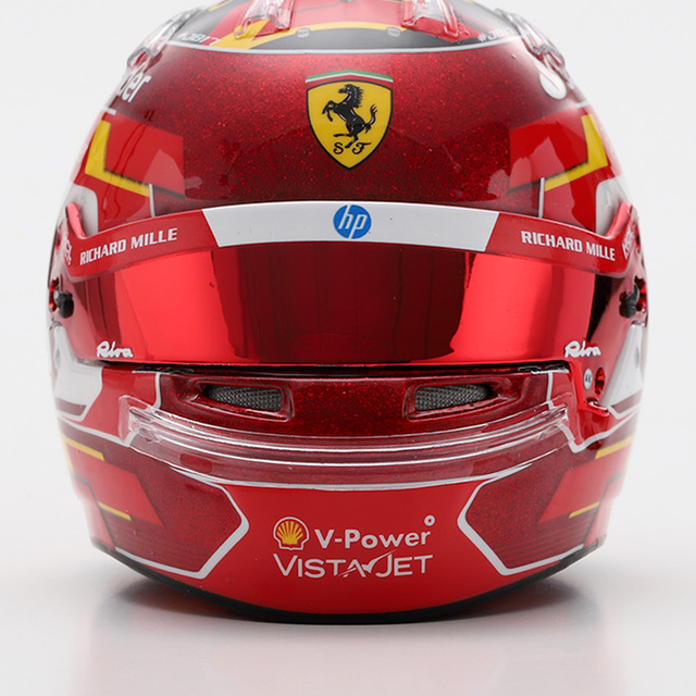 LookSmart F1 Charles Leclerc - Abu Dhabi GP 2024 Mini Replica Helmet 1/5 Scale Model