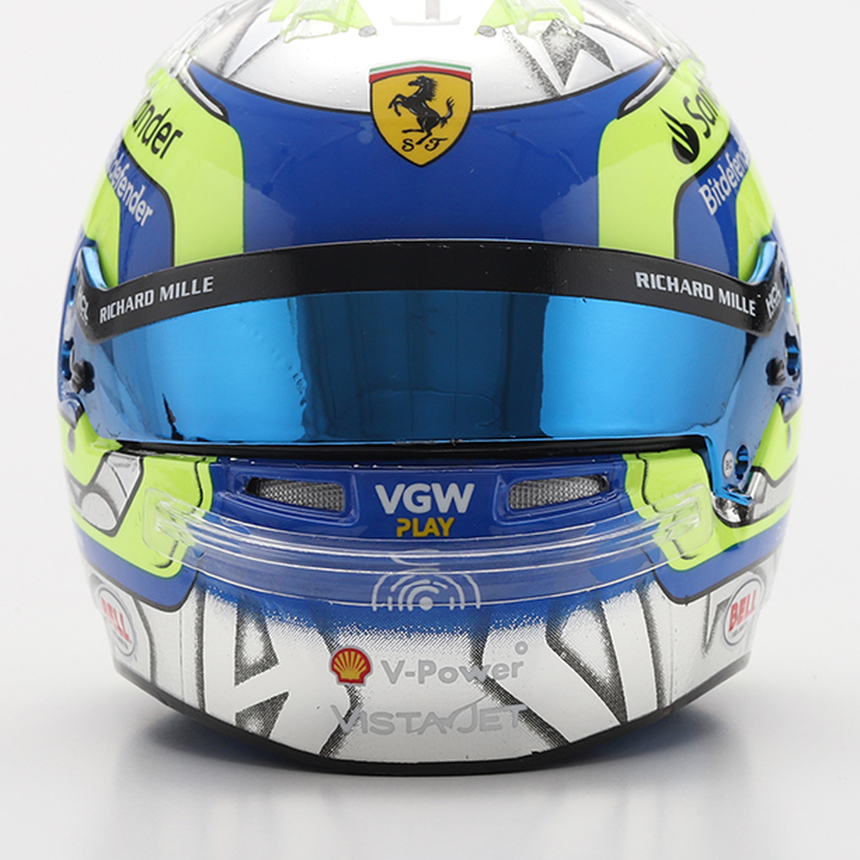 LookSmart F1 Oliver Bearman - Saudi Arabian GP 2024 Mini Replica Helmet 1/5 Scale Model