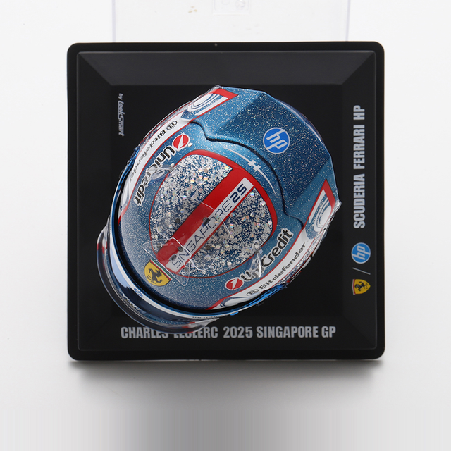 LookSmart F1 Charles Leclerc - Singapore GP 2025 Mini Replica Helmet 1/5 Scale Model