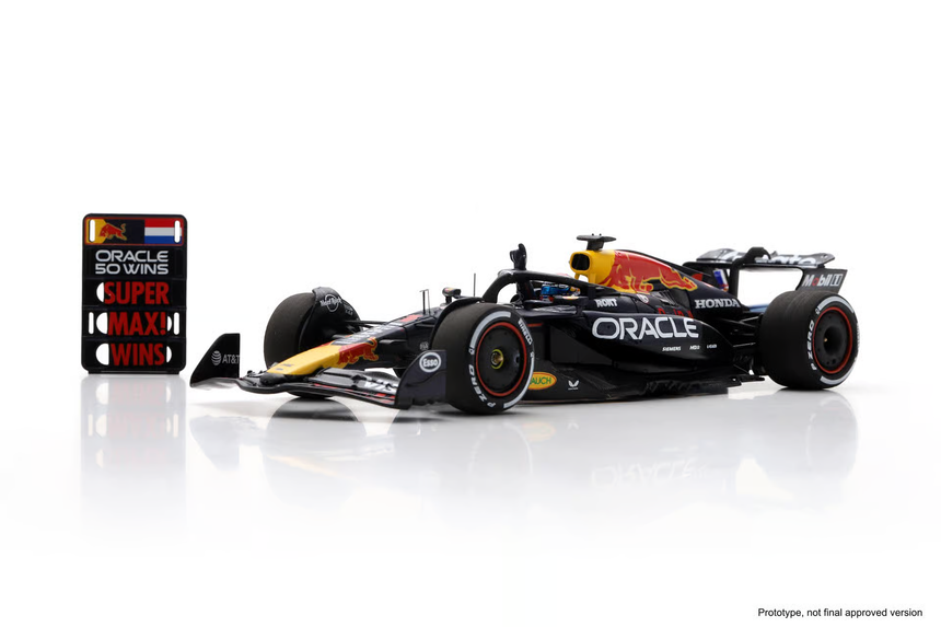 Spark Models F1 Red Bull Racing RB21 No.1 Oracle Red Bull Racing Winner Italian GP 2025 Max Vestappen - Oracle 50 Wins 1/43 Scale Model