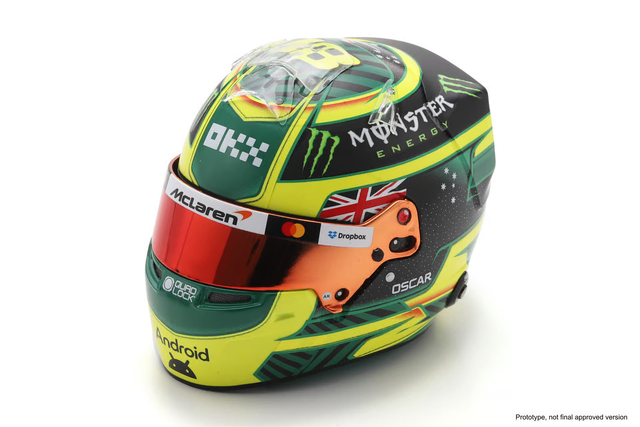 Spark Models F1 McLaren Mastercard F1 Team - Oscar Piastri - Australian GP 2026 1/5 Scale Mini Replica Helmet