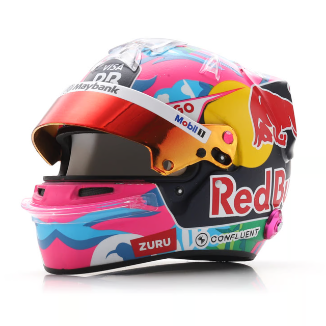 Spark Models F1 Visa Cash App RB Formula One Team - Liam Lawson - Singapore GP 2025 1/5 Scale Mini Replica Helmet
