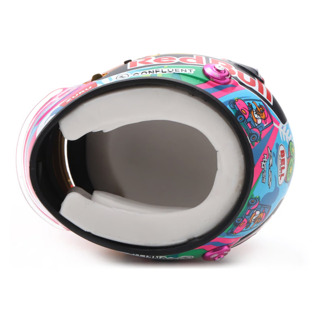 Spark Models F1 Visa Cash App RB Formula One Team - Liam Lawson - Singapore GP 2025 1/5 Scale Mini Replica Helmet