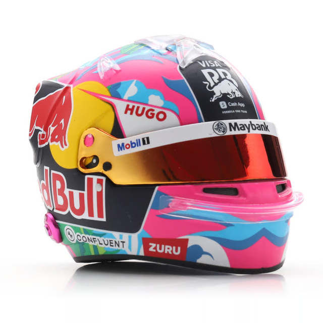 Spark Models F1 Visa Cash App RB Formula One Team - Liam Lawson - Singapore GP 2025 1/5 Scale Mini Replica Helmet