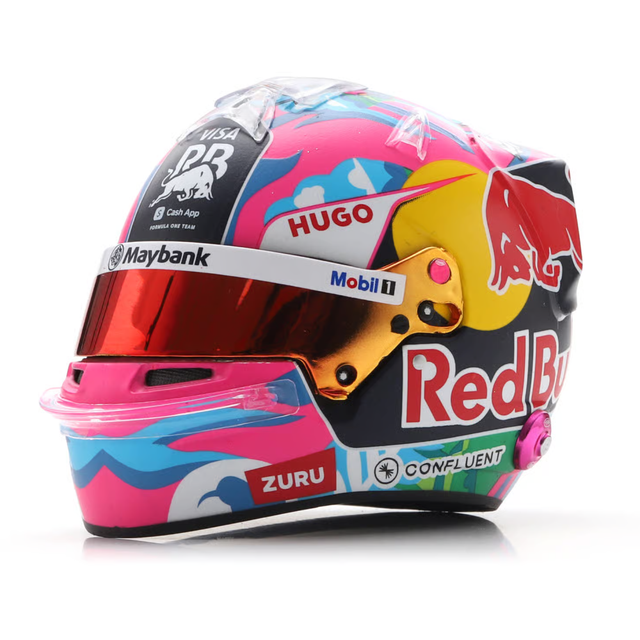 Spark Models F1 Visa Cash App RB Formula One Team - Liam Lawson - Singapore GP 2025 1/5 Scale Mini Replica Helmet