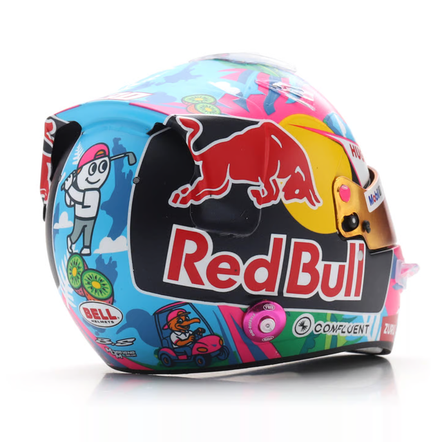 Spark Models F1 Visa Cash App RB Formula One Team - Liam Lawson - Singapore GP 2025 1/5 Scale Mini Replica Helmet