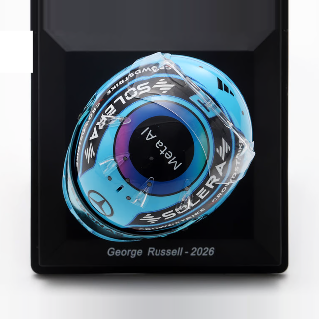 Spark Models F1 Mercedes-AMG PETRONAS F1 Team - George Russell - 2026 1/5 Scale Mini Replica Helmet