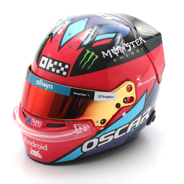 Spark Models F1 McLaren Formula 1 Team - Oscar Piastri - Las Vegas GP 2025 1/5 Scale Mini Replica Helmet