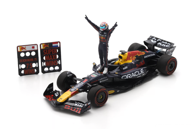 Spark Models F1 Red Bull Racing RB21 No.1 Oracle Red Bull Racing - Winner US GP 2025 - Max Verstappen 1/43 Scale Model