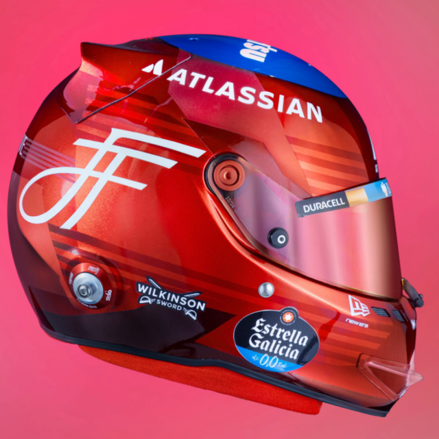 Spark Models F1 Atlassian Williams - Carlos Sainz British GP 2026 1/5 Scale Mini Replica Helmet