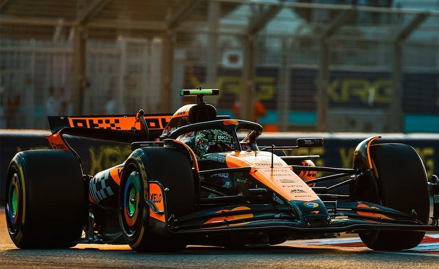 Spark Models F1 McLaren F1 MCL38 McLaren No.4 Winner Abu Dhabi GP 2024 - Lando Norris 1/18 Scale