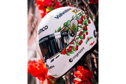 Spark Models F1 Aston Martin Aramco - Lance Stroll Canadian GP 2026 1/5 Scale Mini Replica Helmet